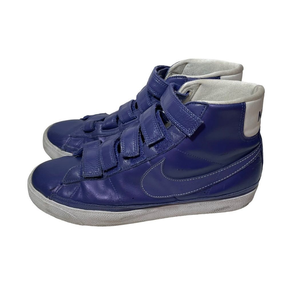 Nike Blazer Mid Victory Blue Leather Velcro Sneakers